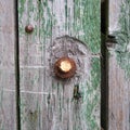 Wood rusty iron lock texture of old, vintage, rain wind, wea