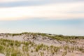 Wood sand dune fence Delaware Royalty Free Stock Photo