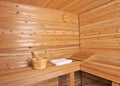 Wood sauna Royalty Free Stock Photo