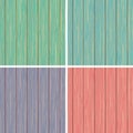 Wood seamless pattern set. Colored wooden texture.