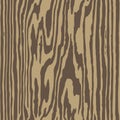 Brown wooden surface with fibre and grain. Natural wood texture background. Vector illustration Royalty Free Stock Photo