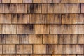 Wood Shake Wall. Building wall. Wood shake. Royalty Free Stock Photo