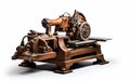 Wood Shaper machine isolated on transparent background. Royalty Free Stock Photo