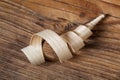 Wood shaving Royalty Free Stock Photo