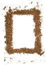 Wood shavings Frame Royalty Free Stock Photo