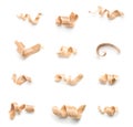Wood shavings Royalty Free Stock Photo