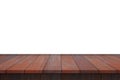 Wood Shelf Table isolated Royalty Free Stock Photo