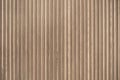 Wood slats, timber battens wall pattern surface texture. Close-up of interior material for design decoration background