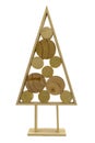 Wood slice Christmas tree