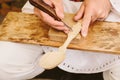 wood spoon carving sculpting romanian craftsmen