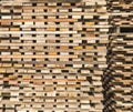 Wood stacked Royalty Free Stock Photo