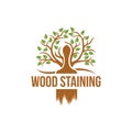 Wood staining logo