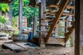 The Wood Stairs/ Wooden stair of traditional house