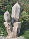 Wood Statue Crystal. Crystals and Minerals Germany in nature