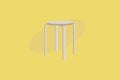 Wood Stool. Vector Illustration, Isolated