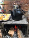 Wood stove in typical rural in the interior of Brazil