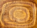 Wood surface with circular shape
