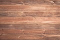 Wood surface. Grain timber texture, background. Wooden wall, fence with nails. Vintage brown planks. Old furniture Royalty Free Stock Photo