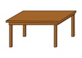 Wood table vector illustration