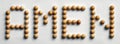 Wood Tack Word Art `Amen`