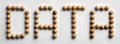 Wood Tack Word Art `Data`