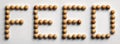 Wood Tack Word Art `Feed`