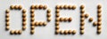 Wood Tack Word Art `Open`