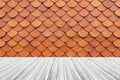 Wood terrace and Tile roof texture