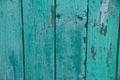 Wood texture, background with copy space. Old wooden barn green or emerald