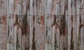 Wood texture background, Old Brown Wooden fence plank with natural patterns, Vintage Washed Wood wall background with rusty wire Royalty Free Stock Photo