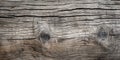 Wood Dark Texture Background, Old Weathered Knotted Timber With Crack, Generative AI