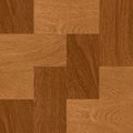 Geometric shape wooden floor and wall decore Royalty Free Stock Photo