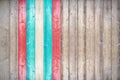 Wood texture background surface with LGBT Flag. Vintage timber texture background