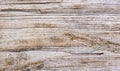 Wood texture background. Top view of a vintage wooden table with cracks. Light brown surface of old wood with knots in natural Royalty Free Stock Photo