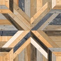 Wooden geometric shapes, multy grunge wood decore Royalty Free Stock Photo