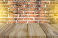 Wood texture and brick Royalty Free Stock Photo