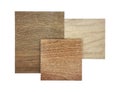 wood texture. ceramic flooring tiles samples isolated on background with clipping path. Royalty Free Stock Photo