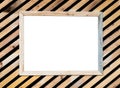 Wood texture oblique decorate and picture frame