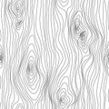 Wood Texture Seamless Sketch. Grain cover surface. Wooden fibers. Vector background Royalty Free Stock Photo