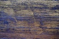 Wood texture treated with ebony stain and gold paint Royalty Free Stock Photo