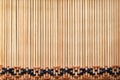 Wood texture in vertical patterns with woven yarn on background,craft