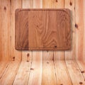 Wood texture. Wooden kitchen cutting board close up. Royalty Free Stock Photo