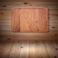 Wood texture. Wooden kitchen cutting board close Royalty Free Stock Photo