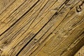 Wood Texture, Wooden Plank Grain Background, Desk in Perspective Close Up, Striped Timber, Old Table or Floor Board Royalty Free Stock Photo