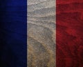 Wood Textured Flag - France