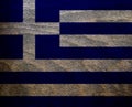 Wood Textured Flag - Greece