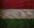 Wood Textured Flag - Hungary