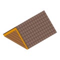 Wood tile roof icon isometric vector. House repair Royalty Free Stock Photo