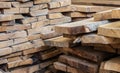 Wood timber construction material for background and texture. close up. abstract background. small depth of field. Royalty Free Stock Photo