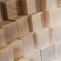 Wood timber construction material for background and texture. de Royalty Free Stock Photo